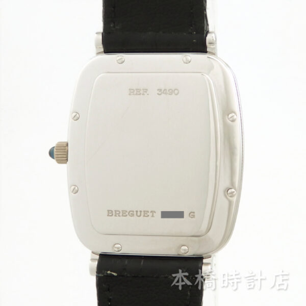 K18WG　ブレゲ　クラシック　レクタンギュラー　手巻き 3490BB - 画像 (3)
