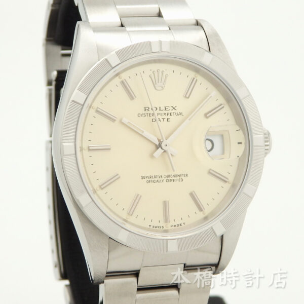 ROLEX　ロレックス　オイスターパーペチュアル　デイト　15210　S番　エンジンターンドベゼル - 画像 (3)
