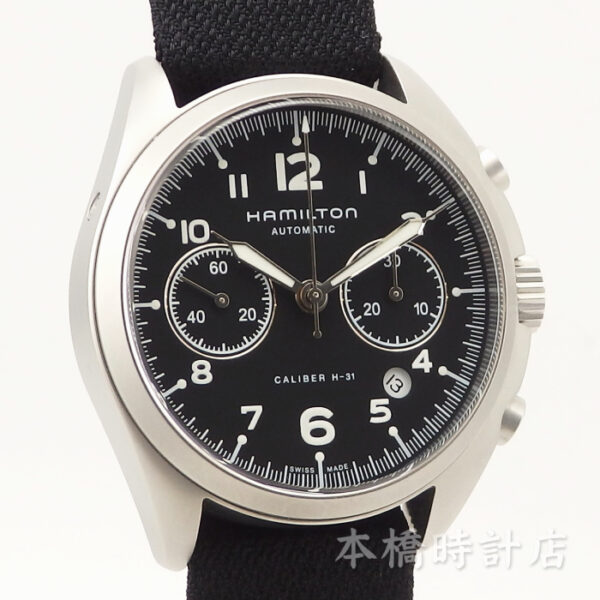 ハミルトン　カーキ パイロット　クロノ　KHAKI PILOT PIONEER AUTO CHRONO　H76456435 - 画像 (3)