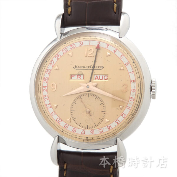 ジャガールクルト　JAEGER-LECOULTRE トリプルカレンダー　Cal484/A　手巻　1950年代 - 画像 (2)