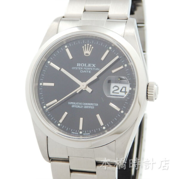 ROLEX ロレックス　15200　オイスターパーペチュアルデイト　ブラック　黒　D番