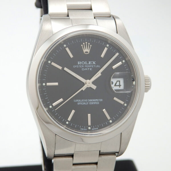ROLEX ロレックス　15200　オイスターパーペチュアルデイト　ブラック　黒　D番 - 画像 (3)