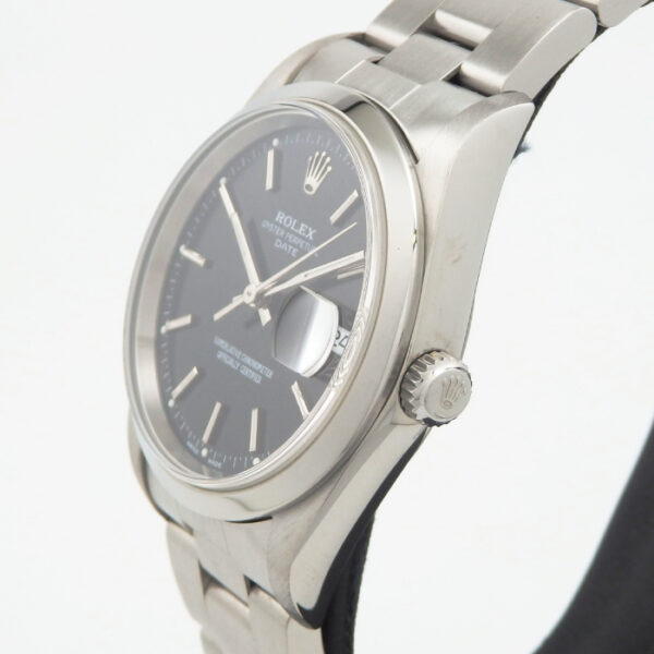 ROLEX ロレックス　15200　オイスターパーペチュアルデイト　ブラック　黒　D番 - 画像 (4)