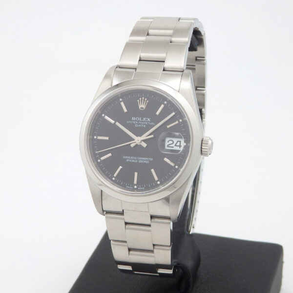 ROLEX ロレックス　15200　オイスターパーペチュアルデイト　ブラック　黒　D番 - 画像 (6)