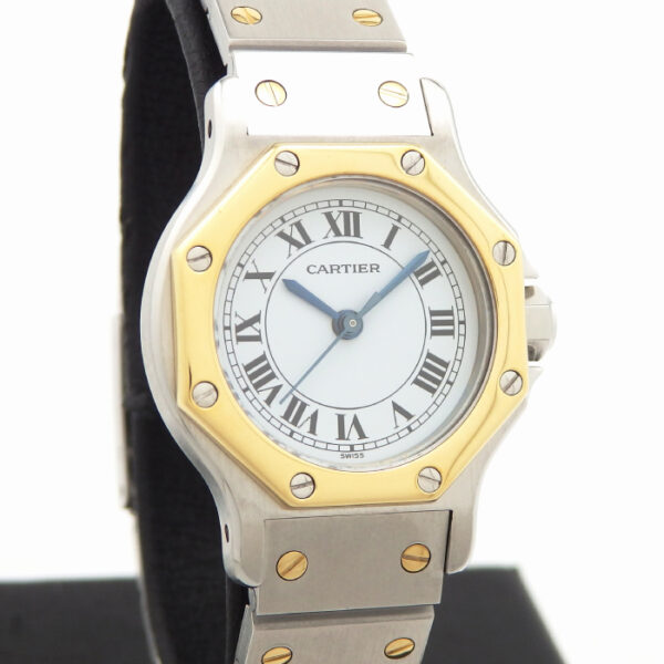 カルティエ　CARTIER  サントス　オクタゴン　レディース　自動巻き　1980年代 - 画像 (3)