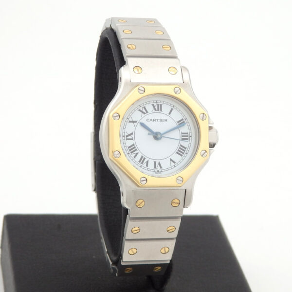カルティエ　CARTIER  サントス　オクタゴン　レディース　自動巻き　1980年代 - 画像 (7)