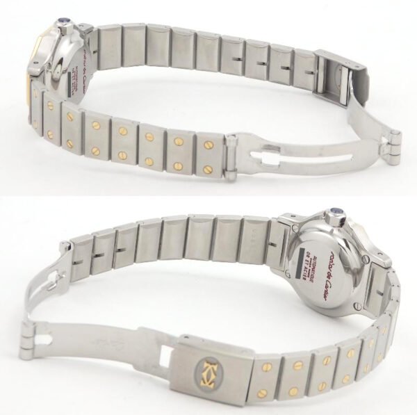 カルティエ　CARTIER  サントス　オクタゴン　レディース　自動巻き　1980年代 - 画像 (10)