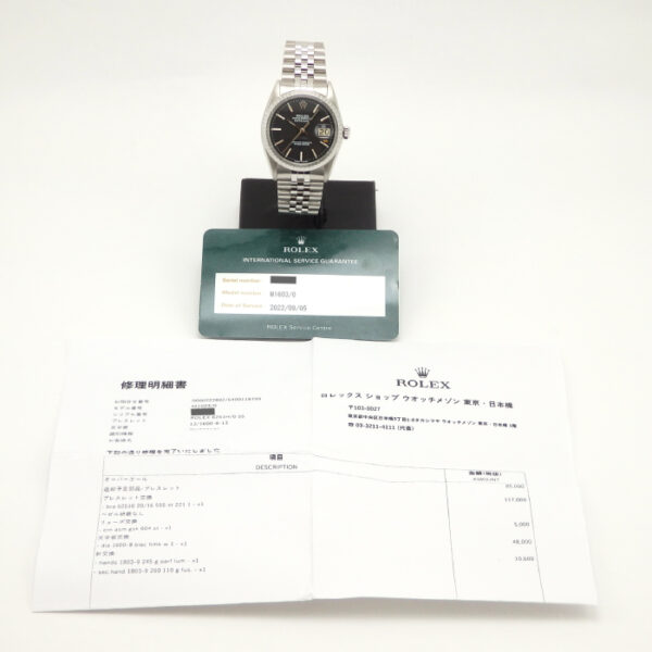 ROLEX ロレックス　デイトジャスト　1603 黒 - 画像 (11)