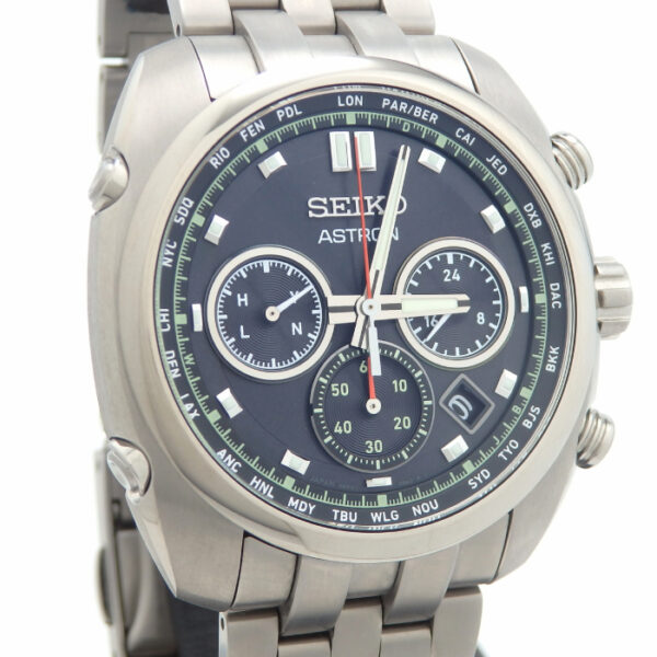 SEIKO セイコー　アストロン　クロノグラフ　SBXY027 ソーラー電波　チタン - 画像 (3)