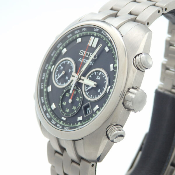 SEIKO セイコー　アストロン　クロノグラフ　SBXY027 ソーラー電波　チタン - 画像 (4)