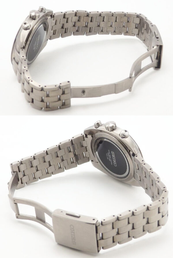 SEIKO セイコー　アストロン　クロノグラフ　SBXY027 ソーラー電波　チタン - 画像 (10)