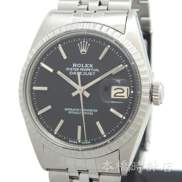 ロレックス　ROLEX  デイトジャスト　1603  メンズ　ブラック　黒