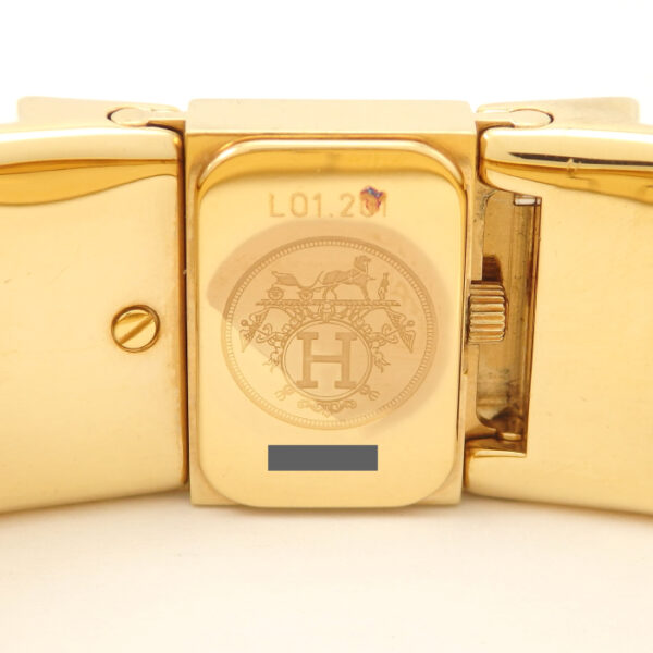 エルメス　HERMES　ロケ　L01.201 七宝焼き バングルウォッチ - 画像 (10)
