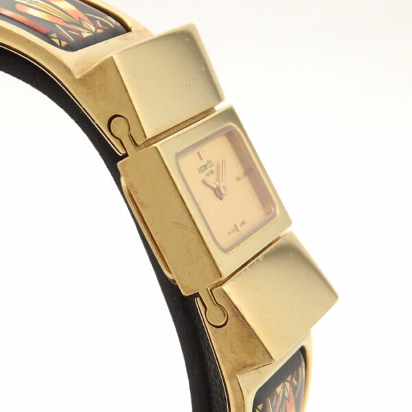 エルメス　HERMES　ロケ　L01.201 七宝焼き バングルウォッチ - 画像 (5)