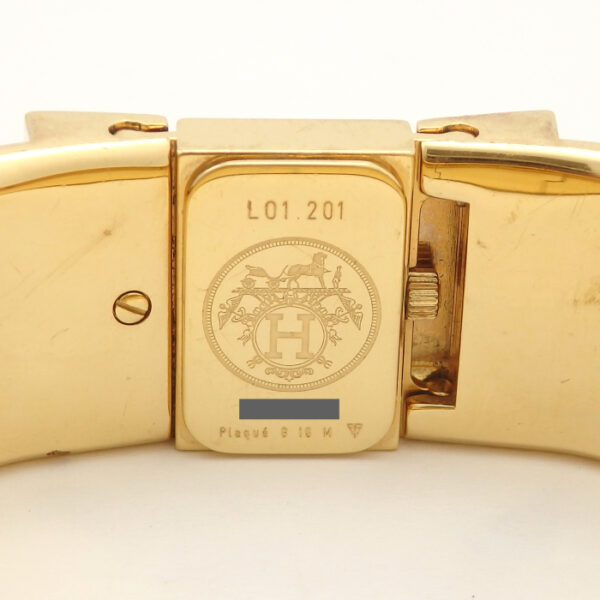 エルメス　HERMES　ロケ　L01.201 七宝焼き バングルウォッチ - 画像 (11)