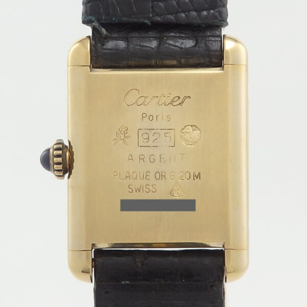 SV　CARTIER　マストタンクSM　オニキス文字盤 - 画像 (6)