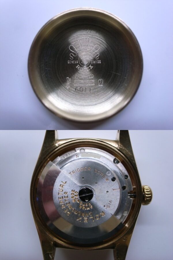 K14YG　ROLEX　バブルバック　6011　Cal.NA　1940年代 - 画像 (12)