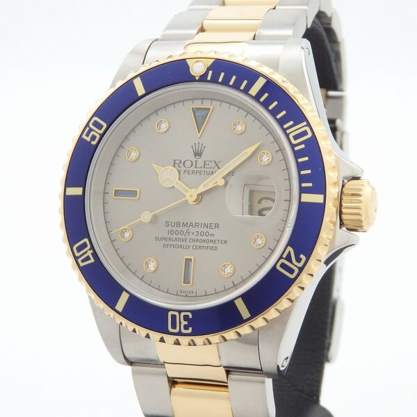 K18YG/SS　ROLEX　16613SG　サブマリーナ　U番 - 画像 (2)