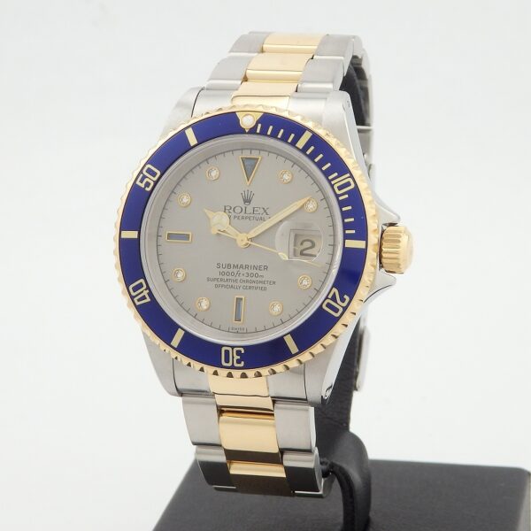 K18YG/SS　ROLEX　16613SG　サブマリーナ　U番 - 画像 (6)