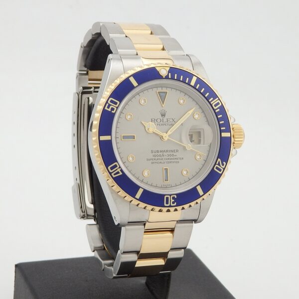 K18YG/SS　ROLEX　16613SG　サブマリーナ　U番 - 画像 (7)