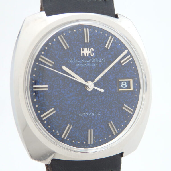 IWC　R814A　Cal8541B　ブルーマーブル文字盤　ワンピース　オールドインター - 画像 (3)