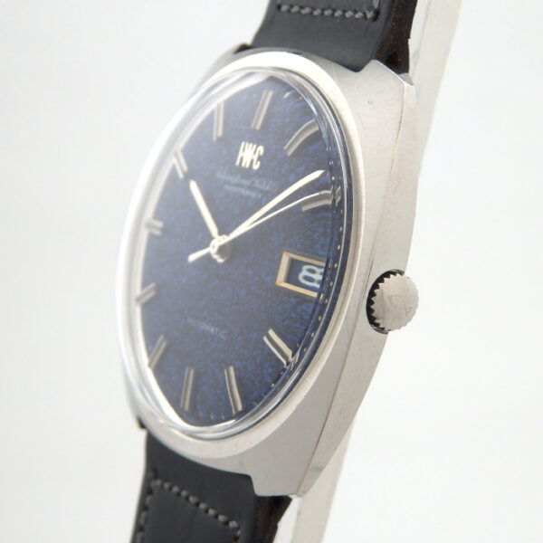 IWC　R814A　Cal8541B　ブルーマーブル文字盤　ワンピース　オールドインター - 画像 (4)