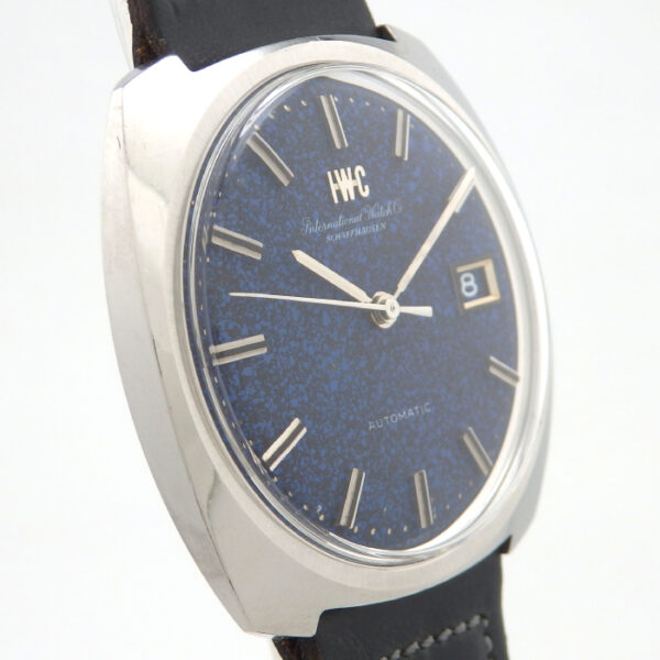 IWC　R814A　Cal8541B　ブルーマーブル文字盤　ワンピース　オールドインター - 画像 (5)