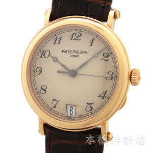 K18PG　PATEK PHILIPPE　カラトラバ　オフィサー　5053R-001