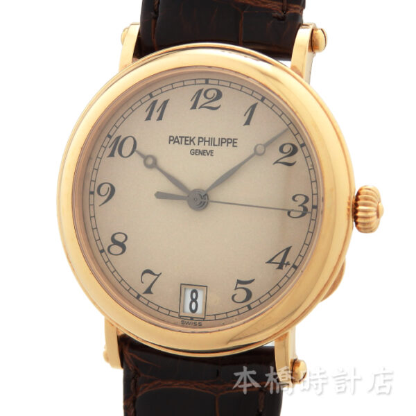 K18PG　PATEK PHILIPPE　カラトラバ　オフィサー　5053R-001