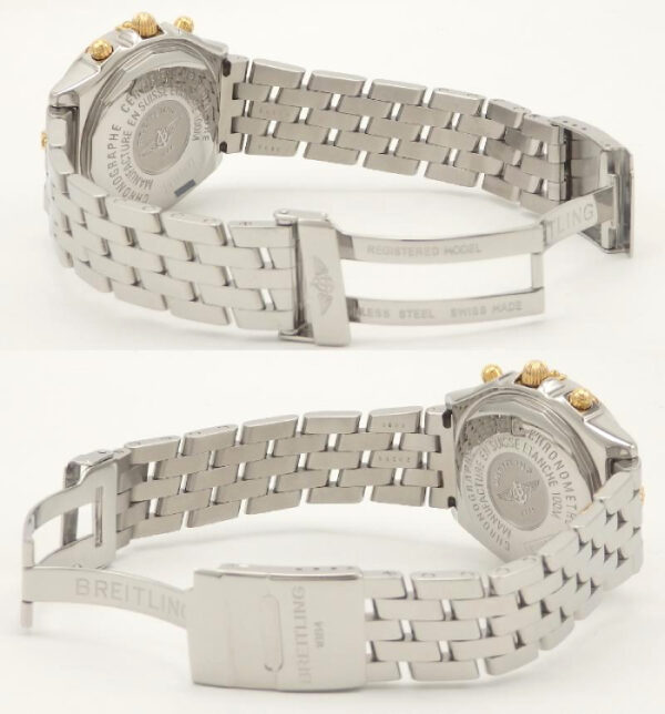 YG/SS　BREITLING　クロノマット　ビコロ　B13352 - 画像 (10)