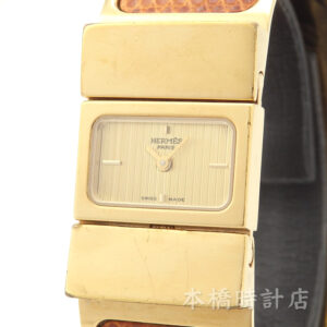 HERMES　ロケ　L01.210　バングルウォッチ　シルバー