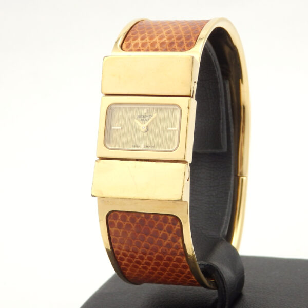 HERMES　ロケ　L01.210　バングルウォッチ　シルバー - 画像 (6)