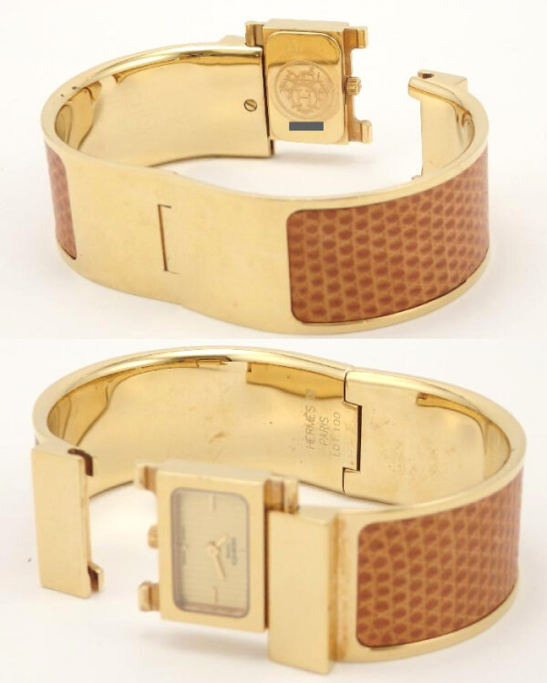 HERMES　ロケ　L01.201  バングルウォッチ - 画像 (9)