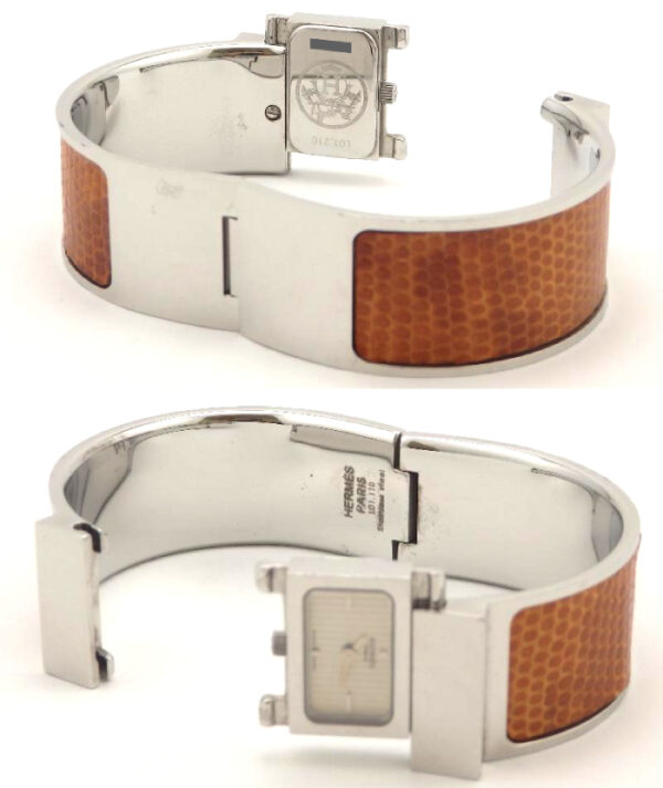 HERMES　ロケ　L01.201　バングルウォッチ - 画像 (9)