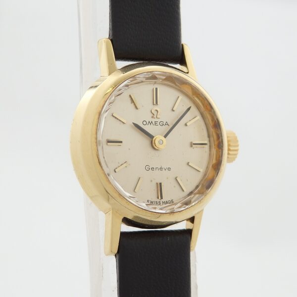 K18YG　OMEGA　511.122　Cal.620　カットガラス - 画像 (3)