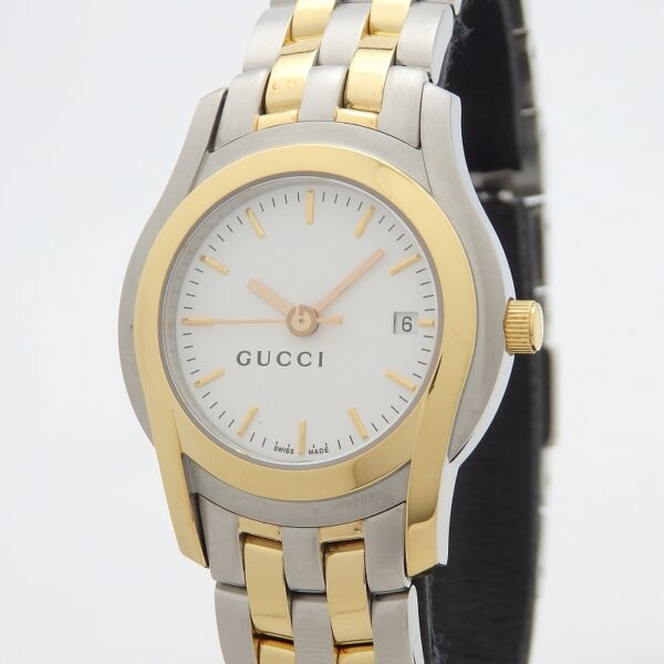 GUCCI　5500L　ホワイト文字盤　コンビ - 画像 (2)