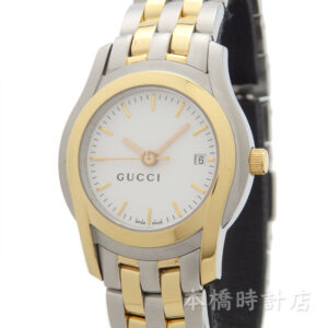 GUCCI　5500L　ホワイト文字盤　コンビ