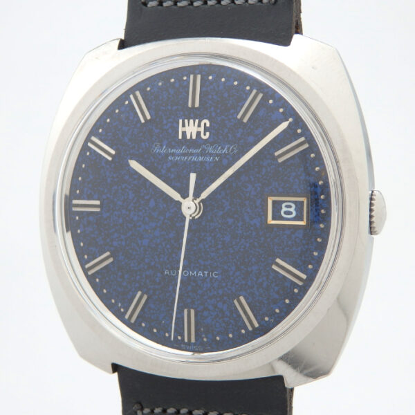 IWC　R814A　Cal8541B　ブルーマーブル文字盤　ワンピース　オールドインター - 画像 (2)