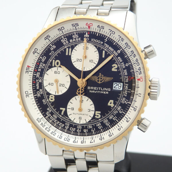 K18/SS　BREITLING　オールドナビタイマー　D13020 - 画像 (2)
