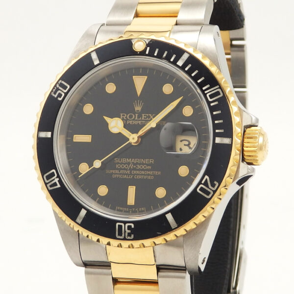 K18/SS　ROLEX　サブマリーナ　デイト　16613　Ｘ番 - 画像 (2)