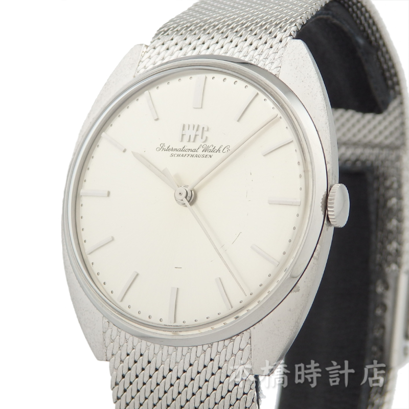 インターナショナルウォッチカンパニー　IWC　シルバー文字盤　手巻き　箱・保証書付　OH済み　入荷しました！