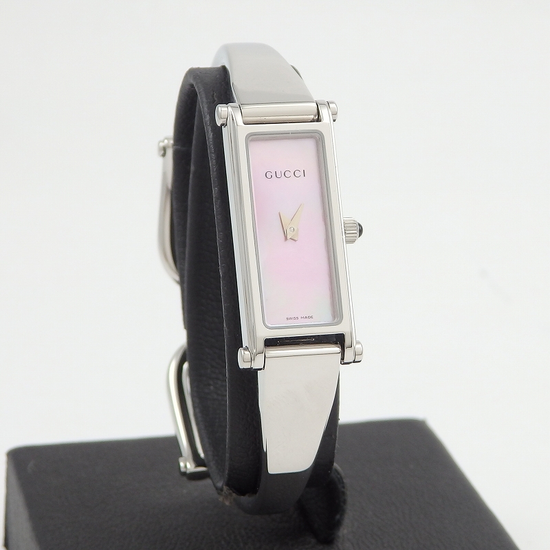 GUCCI 1500L レクタングル ピンクシェル文字盤 - 画像 (7)