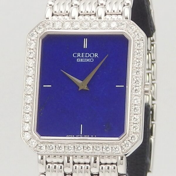 K18WG　SEIKO　CREDOR　GBKF005　ラピスラズリ - 画像 (2)
