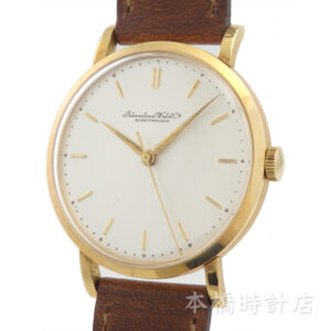 K18YG　IWC　シルバー文字盤　手巻き