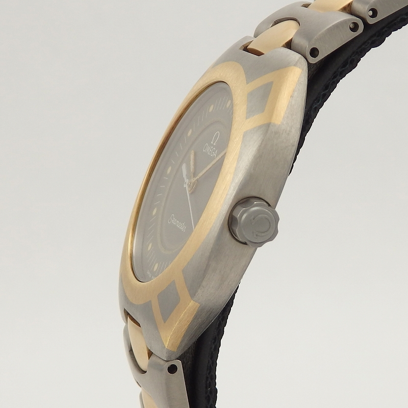 K18/チタン OMEGA 196.0291 SEAMASTER ポラリス - 画像 (4)