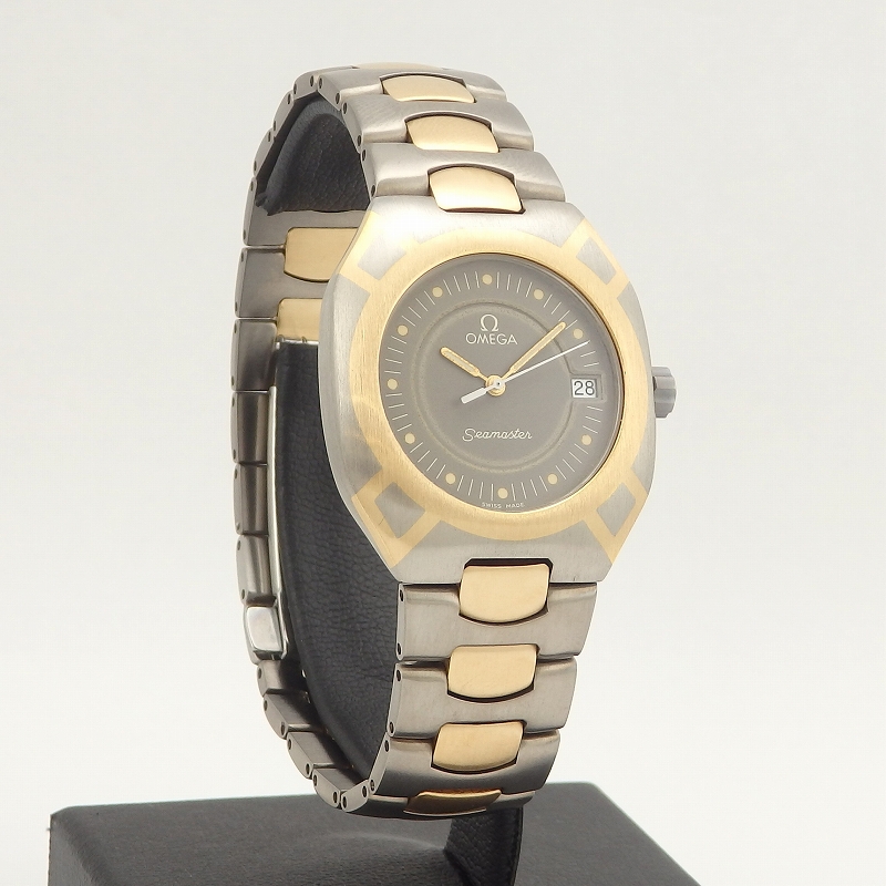 K18/チタン OMEGA 196.0291 SEAMASTER ポラリス - 画像 (7)
