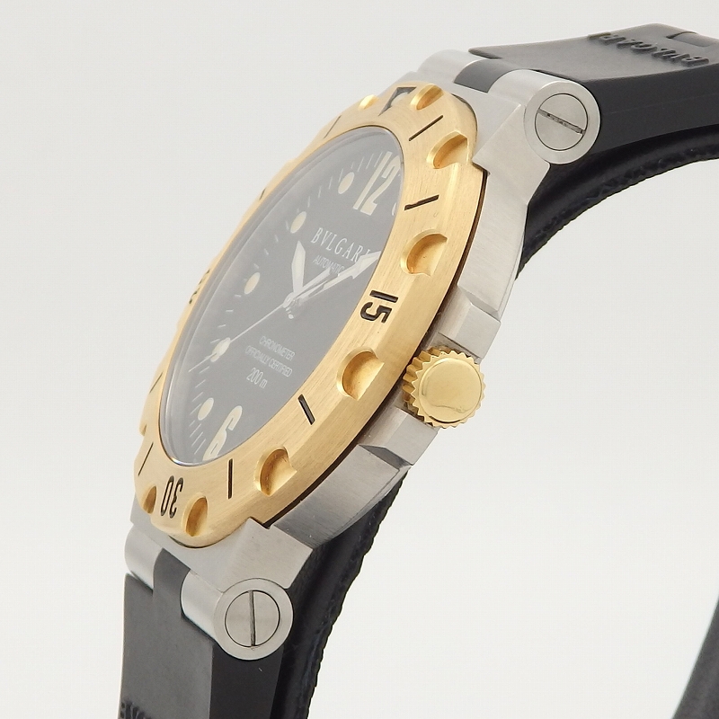 K18/SS BVLGARI SD38SG ディアゴノ スクーバ - 画像 (4)
