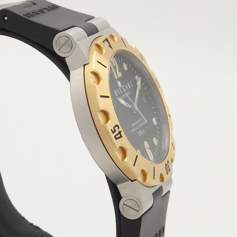 K18/SS BVLGARI SD38SG ディアゴノ スクーバ - 画像 (5)