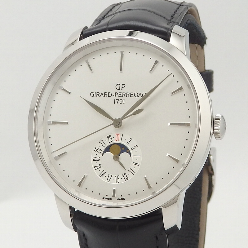 GIRARD-PERREGAUX GP 1966 デイト&ムーンフェイズ 49545-11-131-BB60 - 画像 (2)