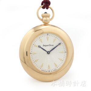 K18PG　JAQUET DROZ　6008.JR.09　懐中時計　POCKET WATCH　パイヨンエナメル